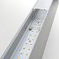 Линейный светодиодный накладной односторонний светильник 78см 15Вт 4200К матовое серебро 101-100-30-