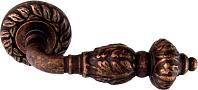 Дверная ручка Melodia мод. Gemini 230 на розетке 60мм (античная бронза)
