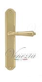 Дверная ручка Venezia на планке PL02 мод. Vignole (полир. латунь) проходная
