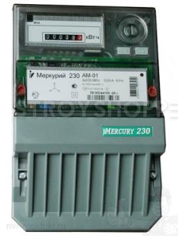 Счетчик электроэнергии Меркурий-230 АМ02 10-100А/380В однотарифный